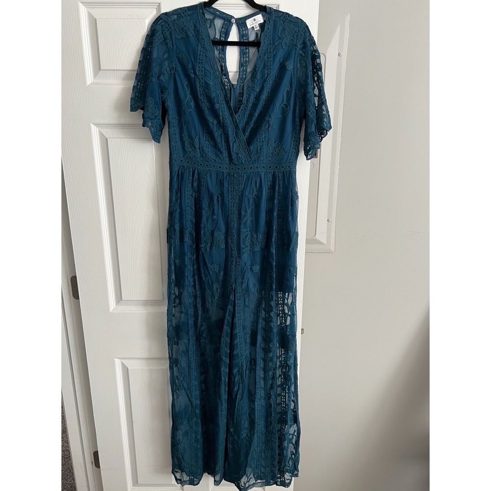 SOCIALITE lace maxi romper/jumpsuit